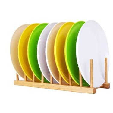 Imagem de Escorredor de Louças Premium Suporte Organizador de Pratos e Livros Armazenamento de Pratos, Copos, Canecas e Livros