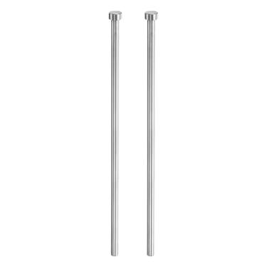 Imagem de HARFINGTON 2 pinos ejetores retos de 5/40.6 cm diâmetro 250 mm (10") de comprimento SKD61 perfuradores de ponta redonda perfuradores de pino ejetor de aço para fabricação de matrizes manutenção