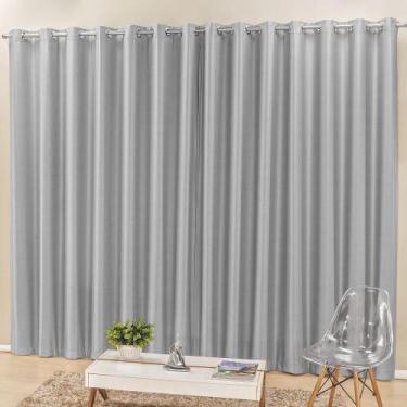 Imagem de Cortina Madri  Semi Blackout 2,00M X 1,70M Cinza - CASA SCARPA