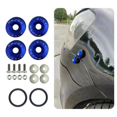 Imagem de Kit Trava Para-choque Anilha Quick Release Azul Estilo BR - Veon