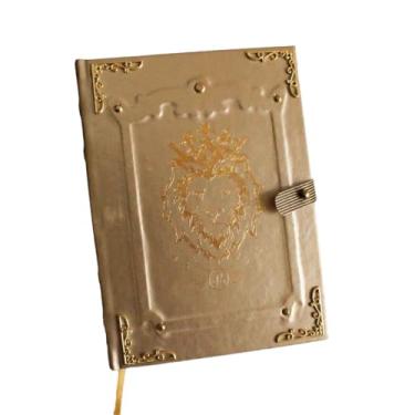 Imagem de Caderno Feito à Mão Grimório Diário Signos - Leão A5 200 Folhas
