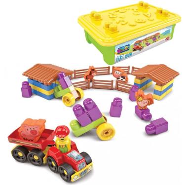 Imagem de Blocos De Montar Fazendinha 57 Peças - Dismat MK181