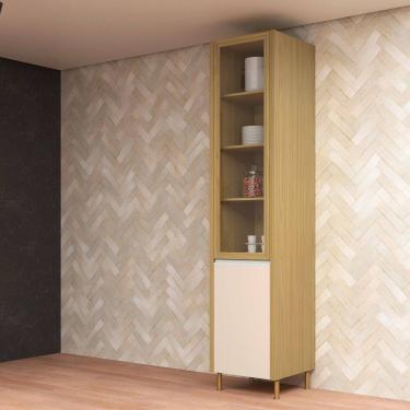 Imagem de Paneleiro 50 Cm com Vidro Incolor 230cm X 50cm Canary/Off White