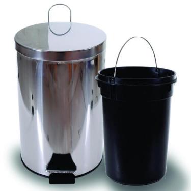 Imagem de Lixeira Inox Espelhado 12L - Design Moderno e Elegante para Sua Casa -