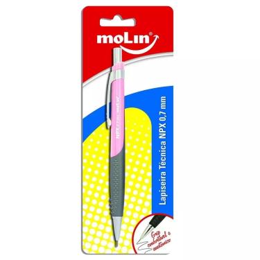 Imagem de Molin Lapiseira NPX 0,7mm Triangular com Grip Emborrachado, Borracha e Grafite