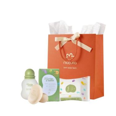 Imagem de Kit Mamãe E Bebê Natura Colônia 100ml Sabonete 02un Lenço 16un