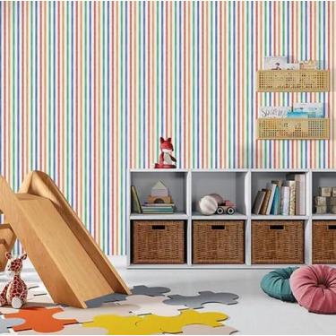Imagem de Papel De Parede Infantil Sonhos - Pp187 Listrado - Bobinex