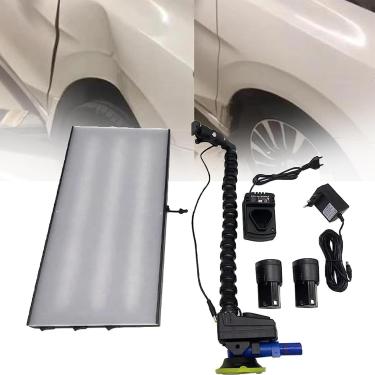 Imagem de Luz Pdr De Reparo De Amassados De Carro, Com 2 Baterias Recarregáveis, Refletor De Placa De Led De Reparo De Amassados Sem Pintura, Luz Ajustável De Seis Cores 4 Modos De Iluminação