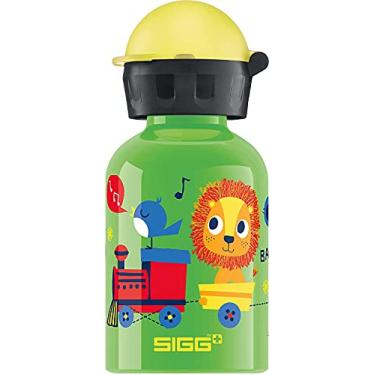 Imagem de SIGG - Garrafa de água infantil – Jungle Train – À prova de vazamento, leve, livre de BPA – Alumínio – 283 g Verde 0,3