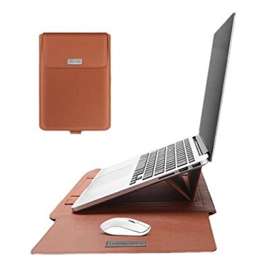 Imagem de Capa para MacBook Pro 2016-2020/Surface Laptop 2017/Book 3 13,5 polegadas, bolsa fina para laptop Lenovo Dell Toshiba HP Acer Chromebook (13-14 polegadas, marrom)