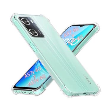 Imagem de USTIYA Capa para Oppo A57 4G y Oppo A77 4G y A57S y A57e y OnePlus Nord N20 se Capa protetora transparente de TPU com quatro cantos