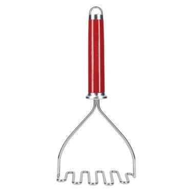 Imagem de Amassador De Batatas Inox Vermelho Com Alça Luxo Kitchenaid
