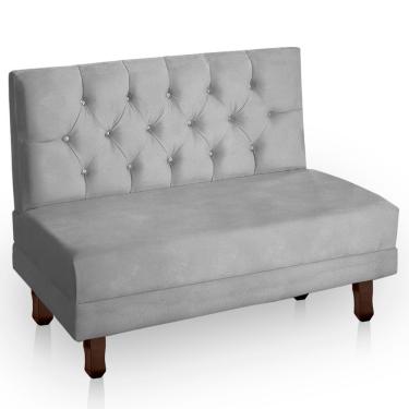 Imagem de Canto Italy Confortável Para Apartamento Cozinha E Restaurantes Suede Cinza