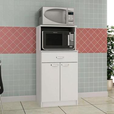 Imagem de Armário para Micro-ondas Rogue 2 PT 1 GV Branco - Evidência