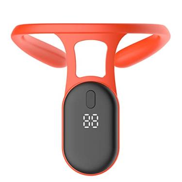 Imagem de Corretor de Postura, Instrutor de Postura Inteligente para Mulheres que Monitoram a Correção Pendurada de Mochila Com o LCD (Laranja)