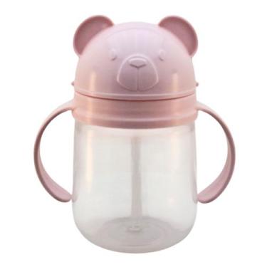 Imagem de Copo Infantil Treinamento Antivazamento Com Alça 350ml - PLASÚTIL, Urs