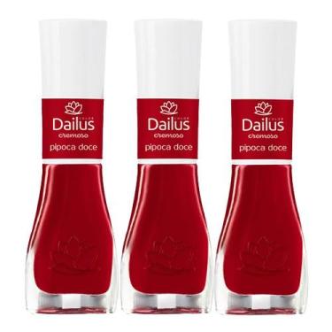 Imagem de Kit 3 Esmalte Dailus Color Cor Pipoca Doce com 8ml