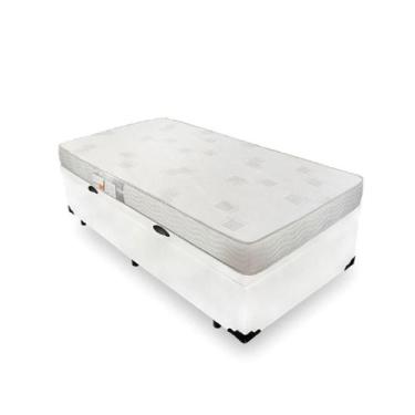 Imagem de Cama Box Baú com Colchão de Espuma D23 Ortobom Light Liso Solteiro 88c