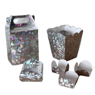 Imagem de Kit Lembrancinhas Laminada Festas Decoração Natal Presente Para Criança Infantil Caixinha de Presente