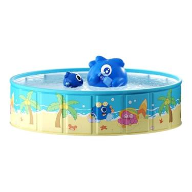 Imagem de Piscina Infantil,Brinquedos Aquáticos Externos | Brinquedo Portátil Dobrável Menino Menina Jardim Exterior