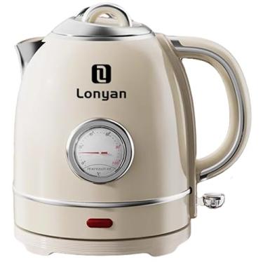 Imagem de Chaleira Elétrica 110V LGR-8015B 1355W 1.5L com Termômetro Mantém Quente SUS304 Inox e Plástico Fervidor de Água Desligamento Automático Leve Rápido Fervura para Casa Cozinha Escritório