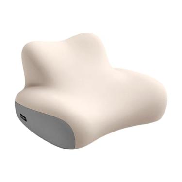 Imagem de YWJLQH Almofada de apoio para posição corporal, acessório de cama moderno, almofada reclinável para sentar, encosto de cama, triangular, Bege