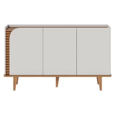 Imagem de Aparador Buffet Jurerê Off White Matte Freijó - Colibri - COLIBRI MÓVE