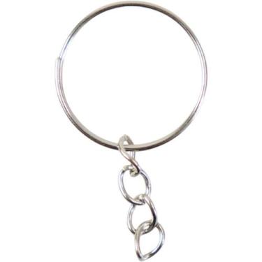 Imagem de Argola para Chaveiro Niquelada 20MM Pacote com 250 Unidades - KIT