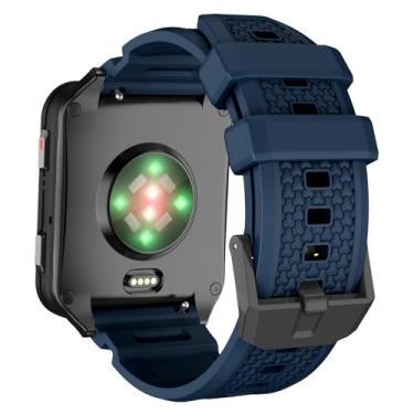 Imagem de ISABAKE Pulseira de relógio de 24 mm de liberação rápida, pulseira de borracha de substituição para Suunto 9 Baro Copper, Spartan Series Pulseiras de pulso inteligentes de 24 mm