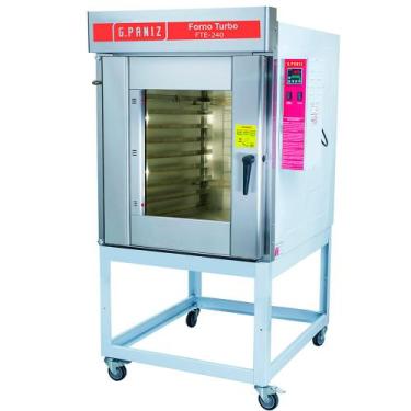 Imagem de Forno Turbo Elétrico 8 Esteiras 58x70 FTE-240 G.Paniz - Monofásico, El