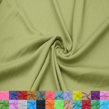 Imagem de Forro interloque 100% poliéster de 152 cm de largura – tecido de malha leve elástico bidirecional da The Yard para vestuário, maternidade, decorações de festa, cortinas, artesanato e bricolage