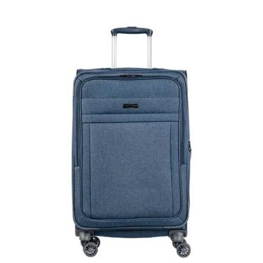 Imagem de Mala Viagem Média Expansível Rodas 360 Graus Oficial Sestini, Azul