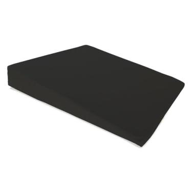 Imagem de Capa para Travesseiro Anti Refluxo Adulto 70x80x15cm 100% Algodão Preta Arrumadinho Enxovais