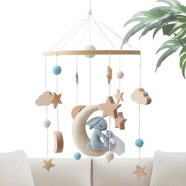 Imagem de Rrlihjgu Móbil Berço - Brinquedo Acálmico para Cama de Criança - Brinquedo Educativo de Desenvolvimento Sensorial para Crianças Carrinho de Bebê Parque Quarto de Berçário Cuidador Pais