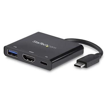 Imagem de StarTech. Adaptador USB-C para HDMI - 4K 30Hz - Compatível com Thunderbolt 3 - com fornecimento de energia (USB PD) - Conversor adaptador USB C (CDP2HDUACP)