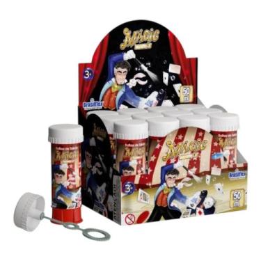 Imagem de Bolha de Sabão Magic Bubble 12Und Atóxica Aniverssarios Festas 50ml Br