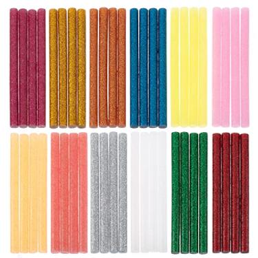 Imagem de Mr. Pen - Bastões de cola quente com glitter, 10 x 0,7 cm, 48 peças, bastões coloridos para pistola de cola quente, mini bastões de cola quente, mini bastões de cola colorida, pequenos bastões de cola, bastões de cola quente,
