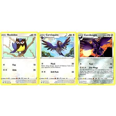 Imagem de Pokemon Evolutionary Card Lot - Corviknight 135/202 - Sword & Shield Base - Rare Card LOT