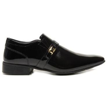 Imagem de Sapato Social Jota Pe Verniz Preto 074964-Masculino