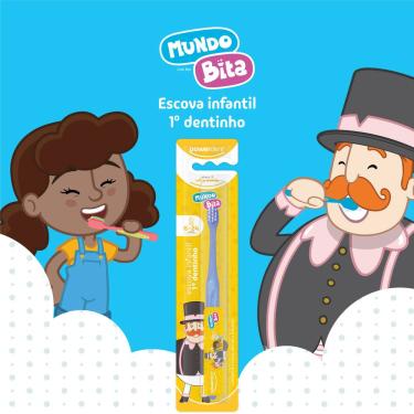 Imagem de Escova de Dente Infantil Powerdent 1º Dentinho Mundo Bita