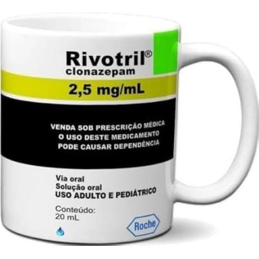 Imagem de Caneca Porcelana Personalizada 325 ml Engraçada Presente De Doido Personalizado R.I.V.O.T.R.I.L Remédio Divertido