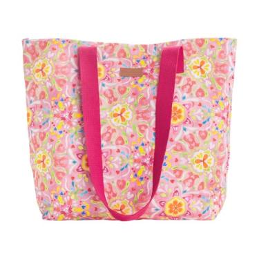 Imagem de Maison d' Hermine Sacola 100% algodão lona reutilizável bolsa de supermercado para trabalho, praia, viagem, compras, almoço, perfeita para presentes, homens, mulheres, vibrações de verão