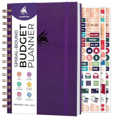 Imagem de Clever Fox Agenda de orçamento espiral – Caderno rastreador de despesas – Organizador de orçamento mensal, diário de registro financeiro e livro de contas para controlar seu dinheiro – Rastreador de