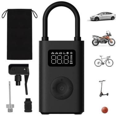 Imagem de Xiaomi Compressor de ar elétrico portátil, inflador de pneu de 150 PSI para carro, scooter, pneus de bicicleta e bolas - Sem fio com detecção de pressão digital preto carvão