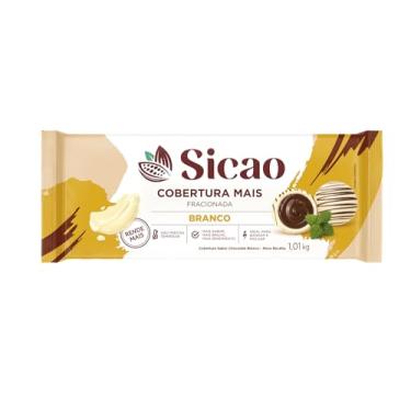 Imagem de Cobertura Barra Fracionada Chocolate Branco Mais 1,01kg - Sicao