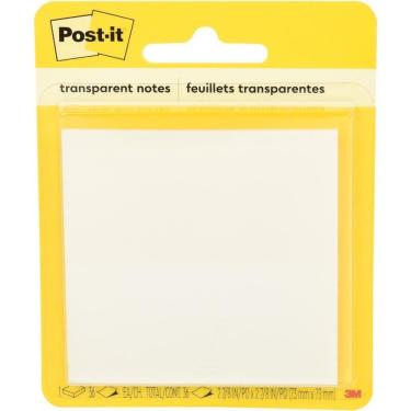 Imagem de Bloco De Recado Post-it Transparente 73x73mm C/36 Fls. - 3m