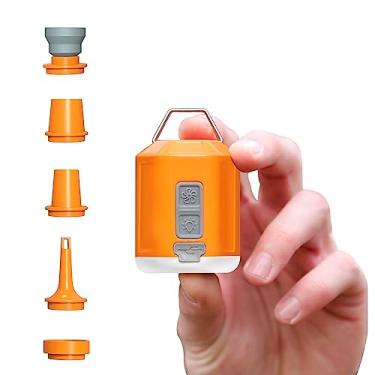 Imagem de Aerogogo GIGA Pump 4 Mini bomba de ar 4,2 kPa com lanterna de acampamento bomba de ar portátil, inflador de ar recarregável pode esvaziar, bomba de ar de viagem para colchão de ar cama, boia de