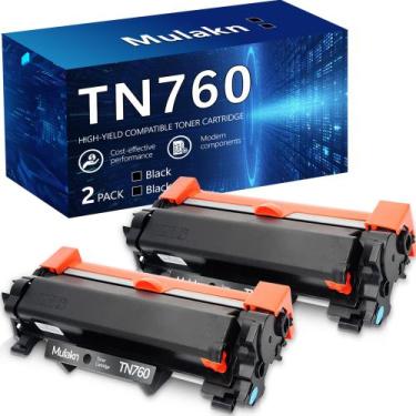 Imagem de Cartuchos de toner Mulakn TN760 compatíveis com a impressora Brother