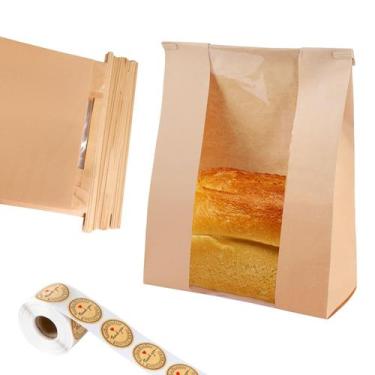 Imagem de Sacos de pão Dualshine 100 unidades para massa fermentada de pão casei
