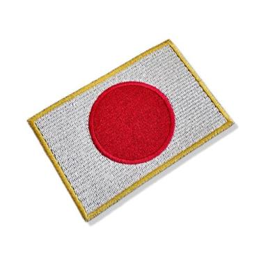 Imagem de BP0058-021 Bandeira Japão Patch Bordado 10,2x6,8cm - BR44